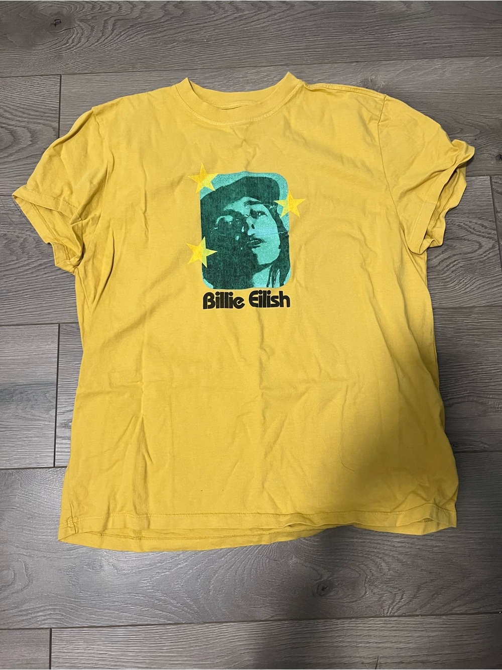Billie Eilish Yellow Graphic Tee